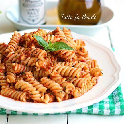 PASTA CON PESTO ALLA TRAPANESE Tutto Fa Brodo In Cucina