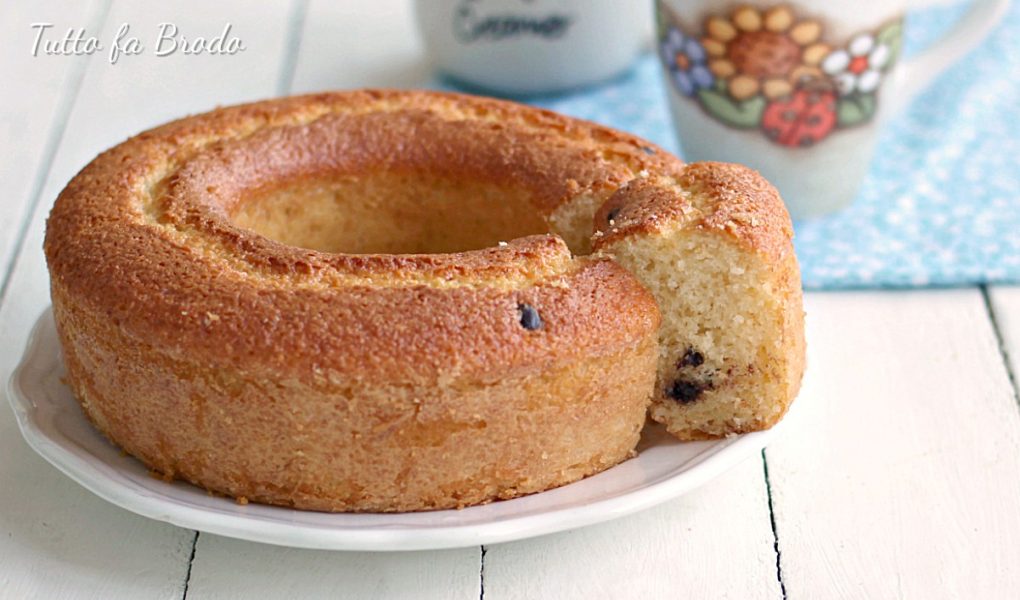 Ciambella Al Cocco Soffice Con Gocce Di Cioccolato Tutto Fa Brodo In