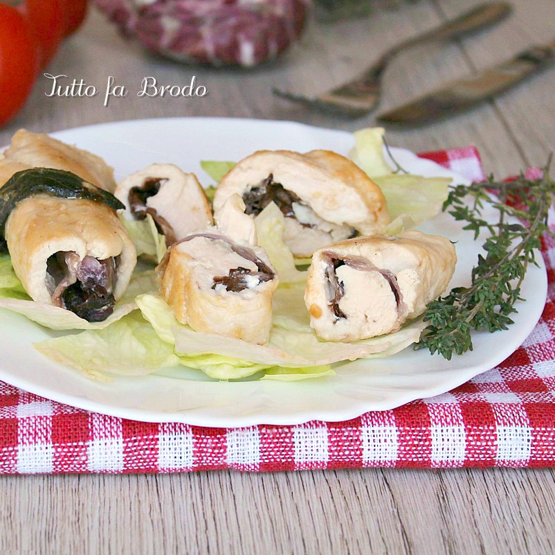 Involtini Di Pollo Al Radicchio Con Timo Tutto Fa Brodo In Cucina