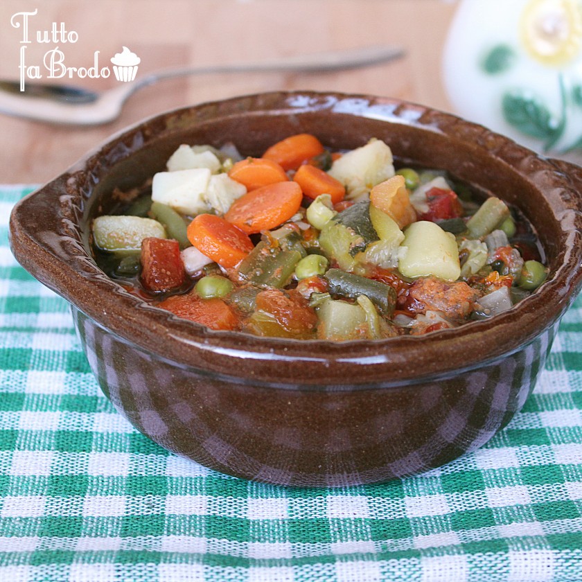 MINESTRONE DI VERDURE FRESCHE E Legumi Tutto Fa Brodo In Cucina