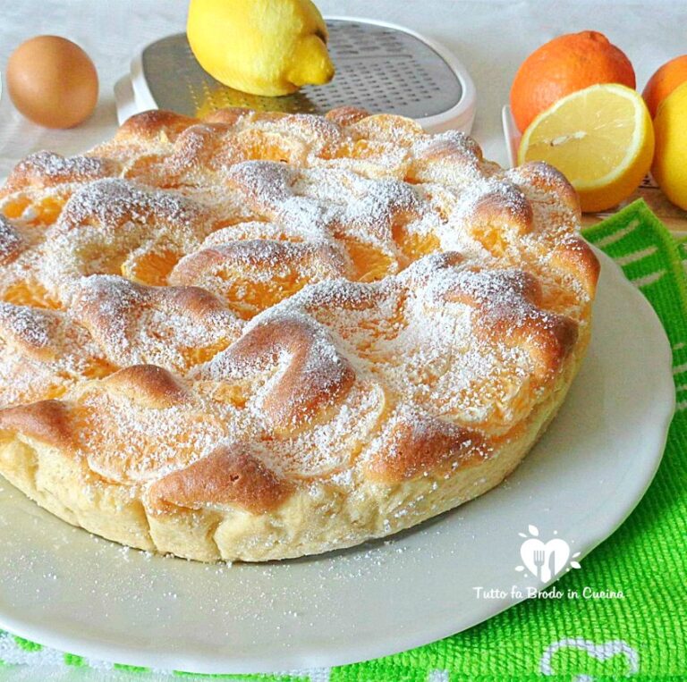 Torta Crostata Ai Mandarini Con Crema Pasticcera Tutto Fa Brodo In Cucina