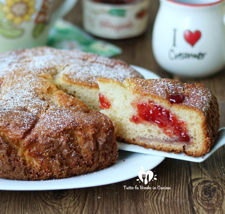 Torta Ricotta E Marmellata Soffice E Golosa Tutto Fa Brodo In Cucina