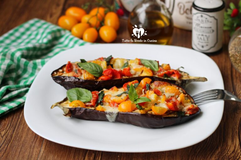 Bruschette Di Melanzane E Pomodorini Al Forno O In Friggitrice Ad Aria