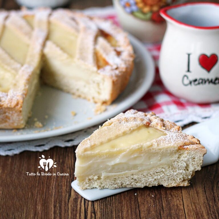 Crostata Alla Crema Pasticcera Tutto Fa Brodo In Cucina