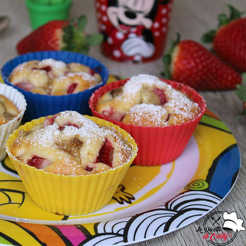 MUFFIN FRAGOLA E BANANA