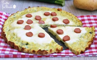 PIZZA DI ZUCCHINE PATATE E MOZZARELLA