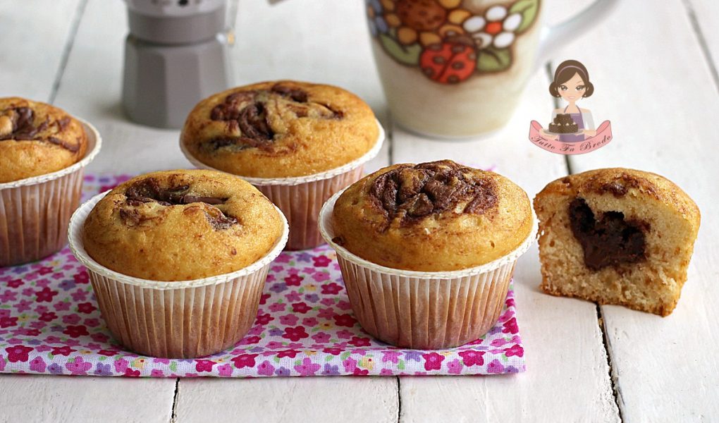 muffin variegati cuor di nutella