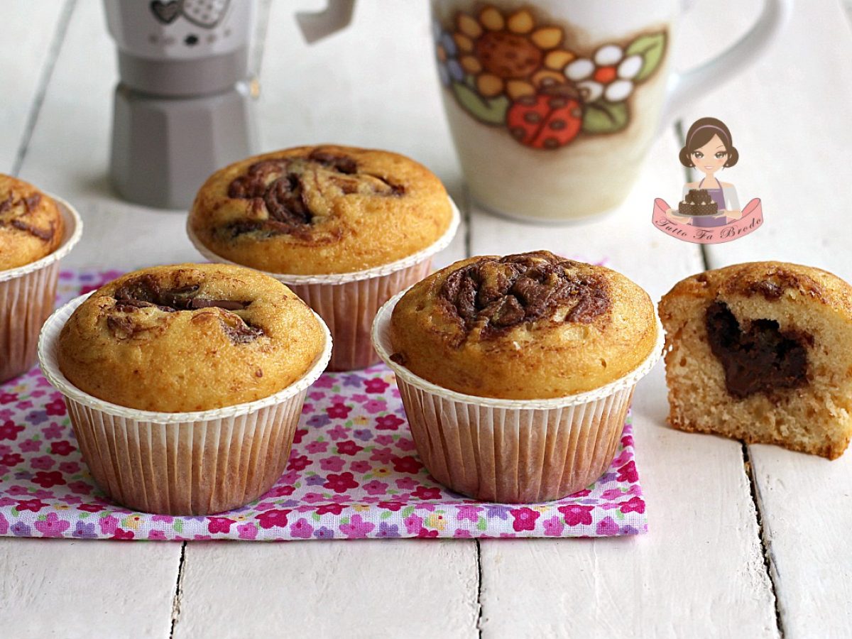 Muffin Variegati Cuor Di Nutella Tutto Fa Brodo In Cucina