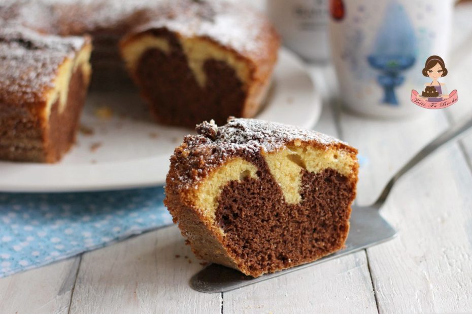 Ciambella Bicolore Al Latte Con E Senza Bimby Tutto Fa Brodo In Cucina