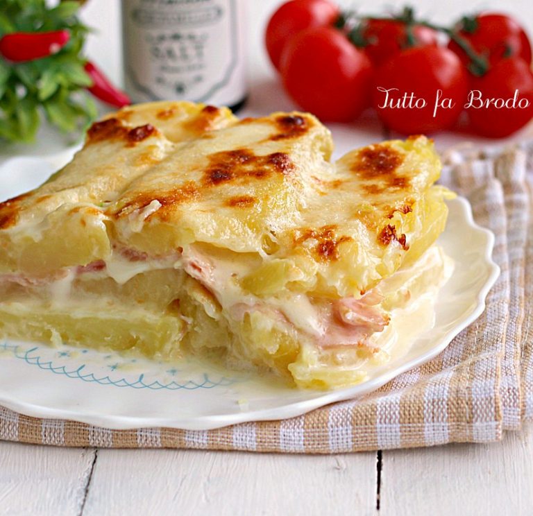 PARMIGIANA DI PATATE CON PROSCIUTTO E SCAMORZA Tutto Fa Brodo In Cucina