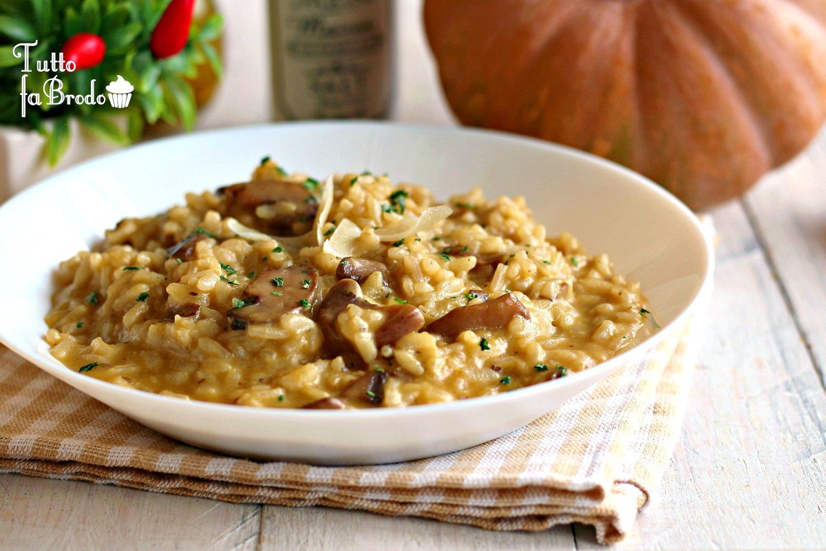 RISOTTO AI FUNGHI E ZUCCA