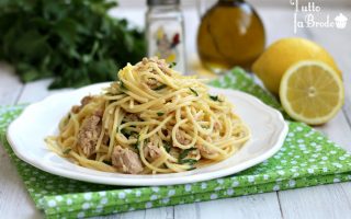 SPAGHETTI AL LIMONE CON TONNO