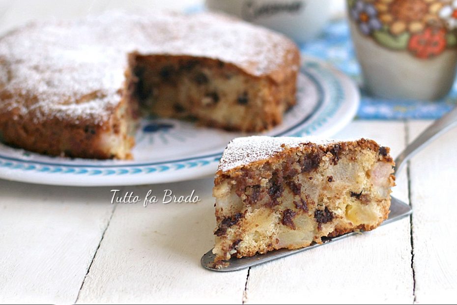 Torta Alle Pere E Cioccolato Anche Bimby Tutto Fa Brodo In Cucina