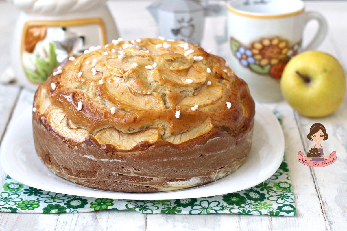 Torta Di Mele Della Nonna Classica Inzupposa Senza Burro Tutto Fa Brodo In Cucina