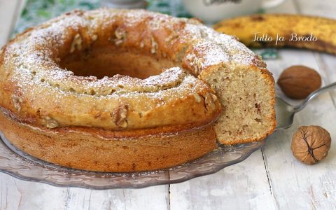 Plumcake Alle Banane Frullate Con Noci Tutto Fa Brodo In Cucina