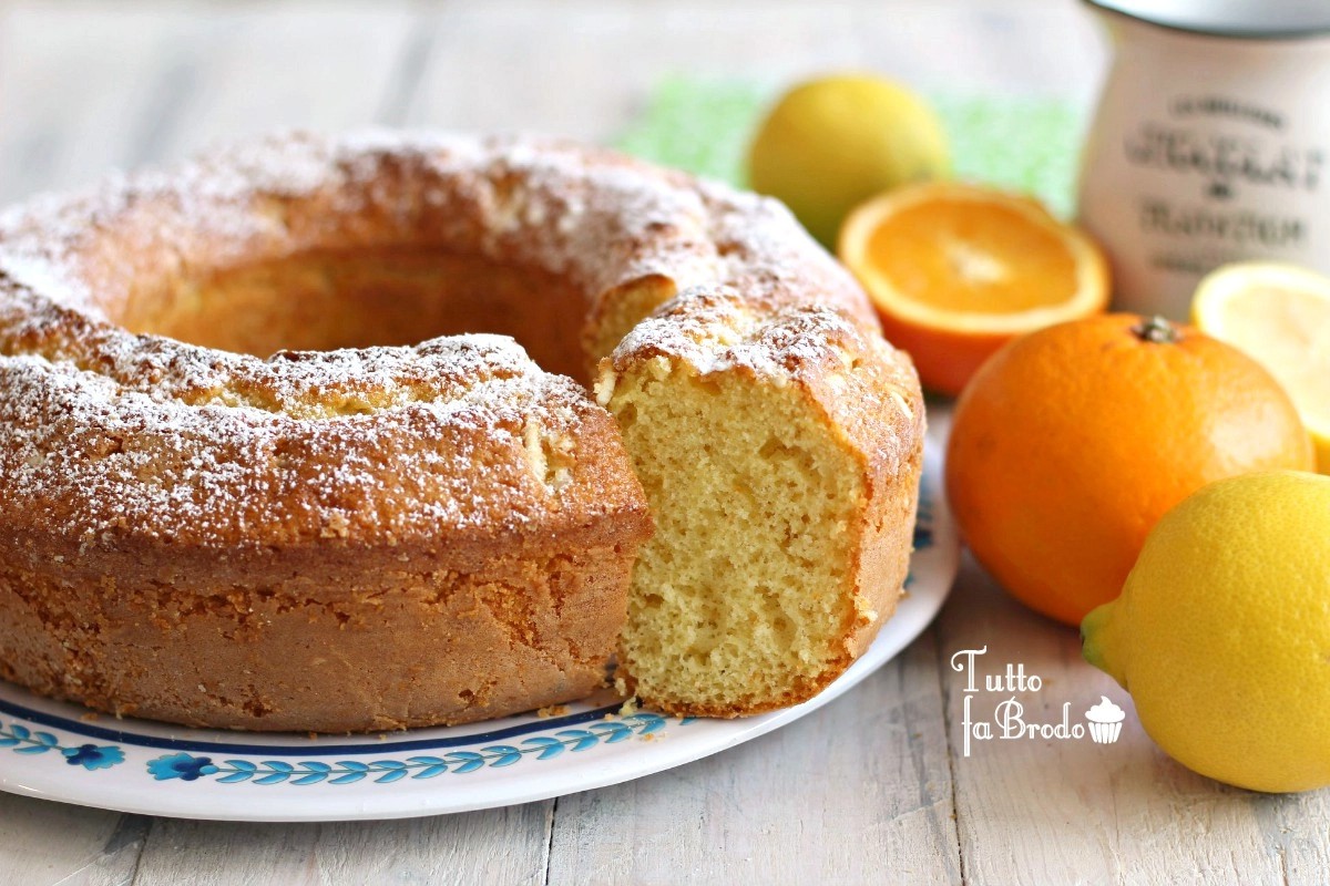 Ciambella Allarancia E Limone Morbida Senza Burro Tutto Fa Brodo In Cucina