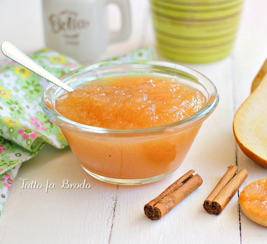 Marmellata Di Pere E Cannella Anche Bimby Ricetta Cremosa E Golosa Tutto Fa Brodo In Cucina