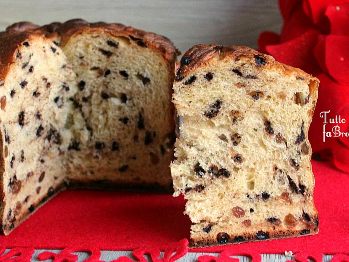 Panettone Con Gocce Di Cioccolato E Uvetta Tutto Fa Brodo In Cucina