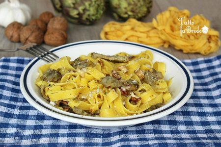 PASTA AI CARCIOFI E NOCI