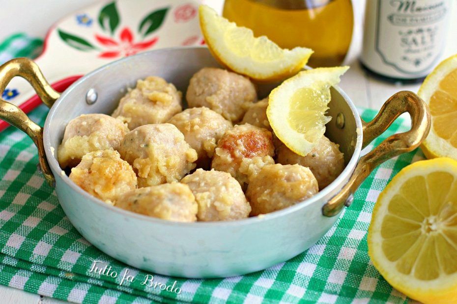 POLPETTE DI POLLO AL LIMONE secondo piatto facile | Tutto ...