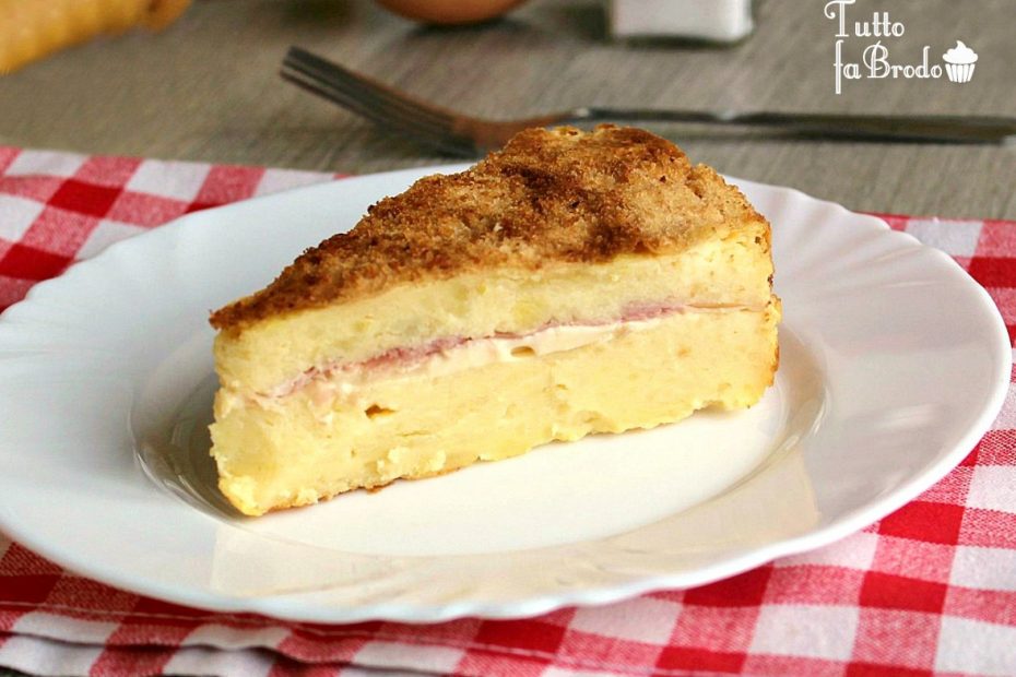 TORTA DI PATATE CON PROSCIUTTO E FORMAGGIO al forno Tutto fa Brodo in