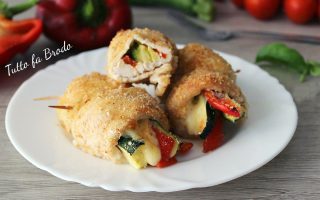 INVOLTINI DI POLLO CON ZUCCHINE PEPERONI