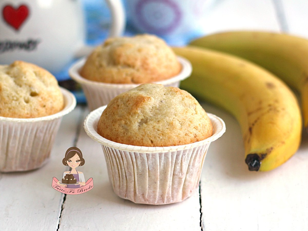 MUFFIN ALLA BANANA semplici e soffici senza burro Tutto fa Brodo in