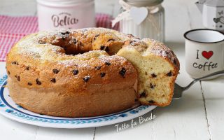 CIAMBELLA ALLO YOGURT CON GOCCE DI CIOCCOLATO