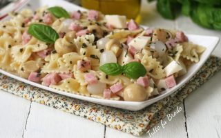 PASTA FREDDA AL PROSCIUTTO E FUNGHI