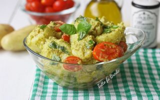 insalata di patate al pesto e pomodorini