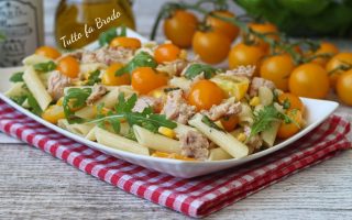 PASTA FREDDA AL TONNO E POMODORINI GIALLI