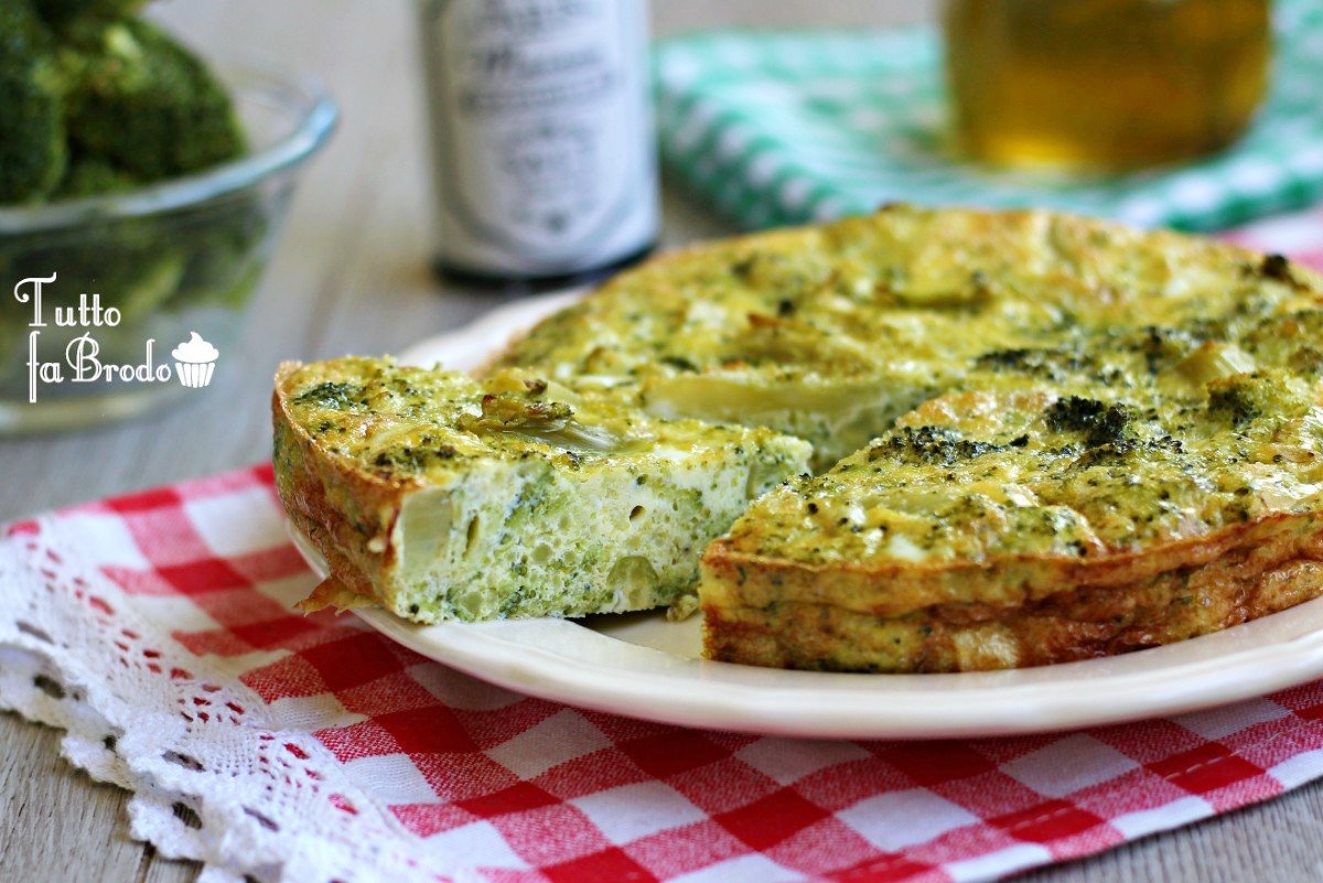 FRITTATA DI BROCCOLI AL FORNO con pesto Tutto fa Brodo in Cucina