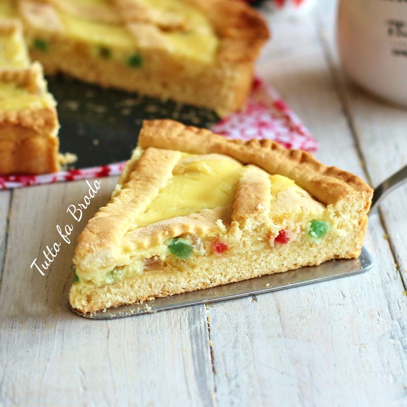 CROSTATA DI RICOTTA CON CANDITI CROSTATA DI RICOTTA CON CANDITI