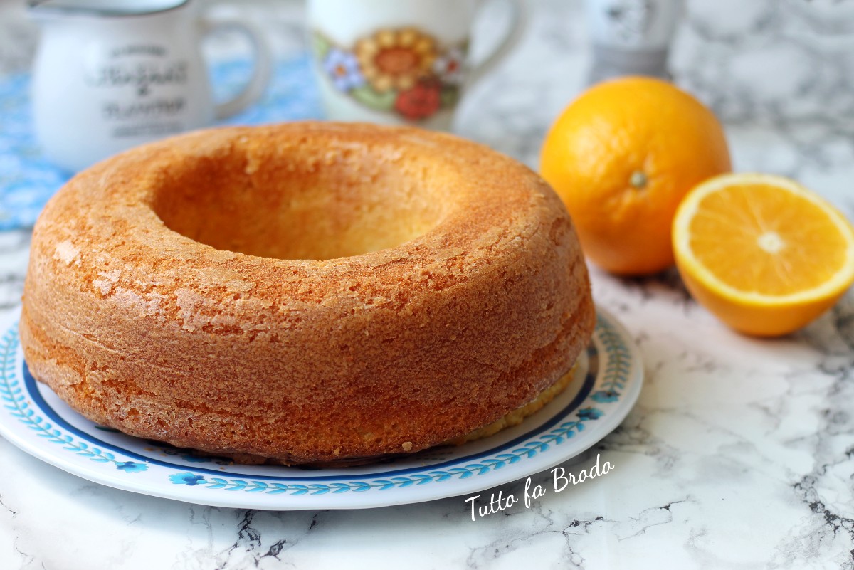 Ciambella All Arancia Morbidissima Senza Burro Tutto Fa Brodo In Cucina