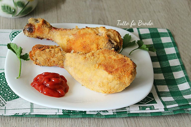 Cosce Di Pollo Croccanti Al Forno Con Pangrattato Tutto Fa Brodo In Cucina