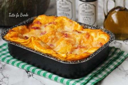 LASAGNE ALLA ZUCCA E PANCETTA