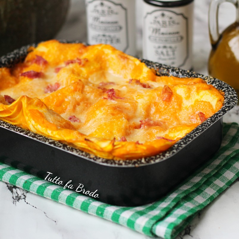 LASAGNE ALLA ZUCCA E PANCETTA LASAGNE ALLA ZUCCA E PANCETTA