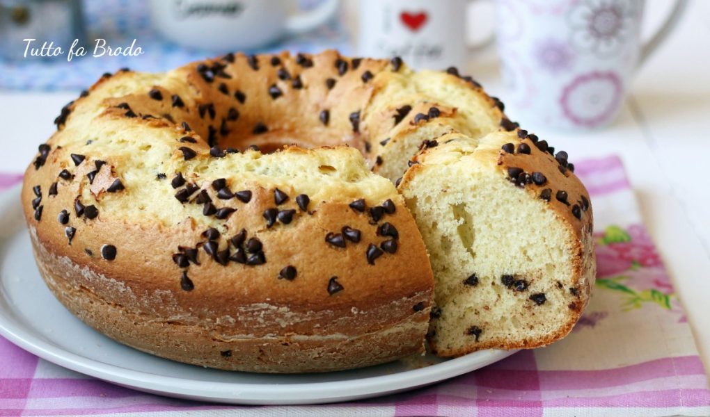 CIAMBELLONE AL BICCHIERE Con Gocce Di Cioccolato - Tutto Fa Brodo In Cucina