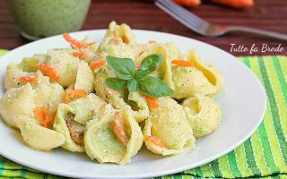 PASTA CON PESTO DI ZUCCHINE E CAROTE ev