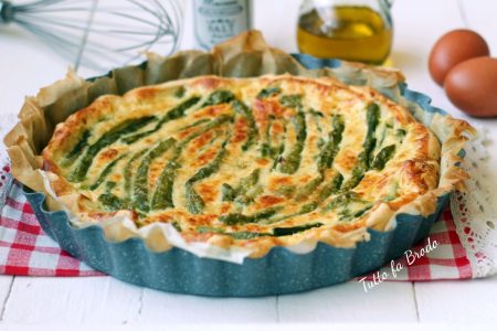 TORTA SALATA AGLI ASPARAGI senza lattosio