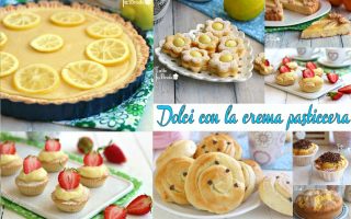 dolci con la crema pasticcera