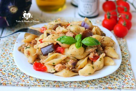 PASTA FREDDA ALLE MELANZANE CON TONNO