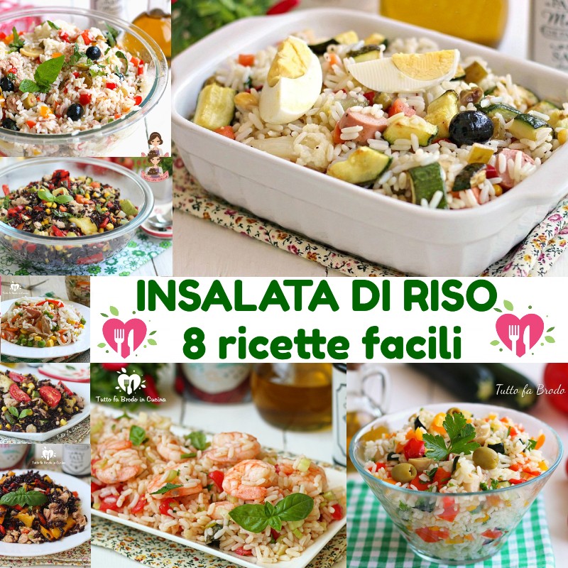 INSALATA DI RISO 8 RICETTE FACILI