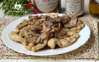 COTOLETTE DI POLLO AI FUNGHI SENZA LATTOSIO
