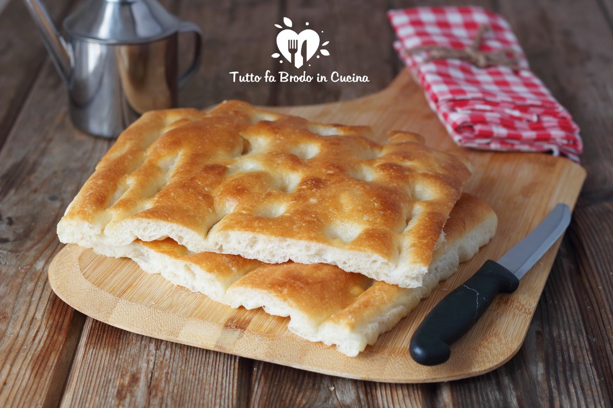 Focaccia Genovese Ricetta Classica Tutto Fa Brodo In Cucina