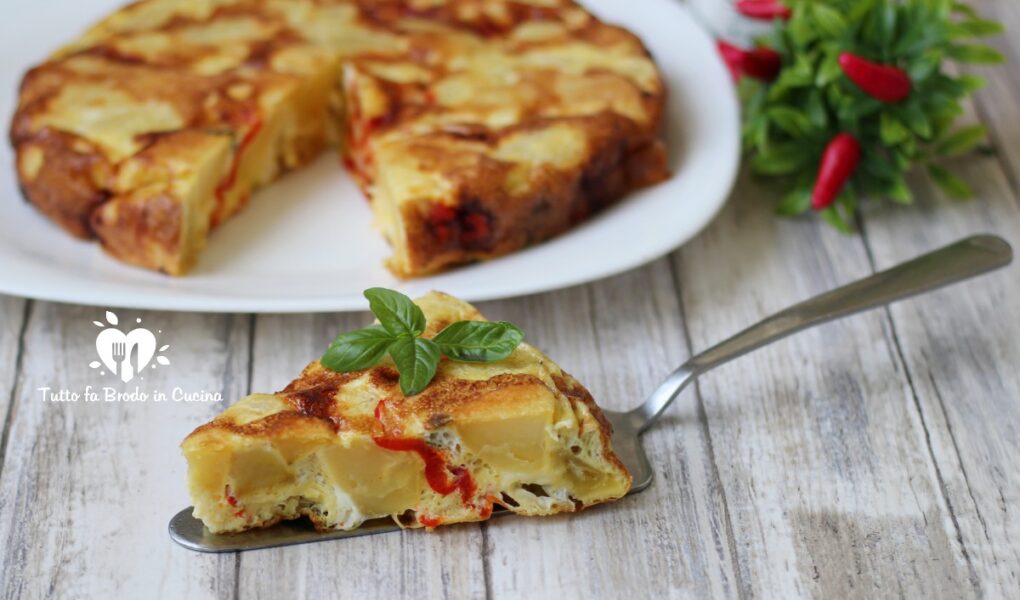 FRITTATA DI PATATE E PEPERONI