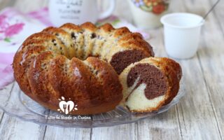 CIAMBELLA SOFFICE ALLO YOGURT BICOLORE