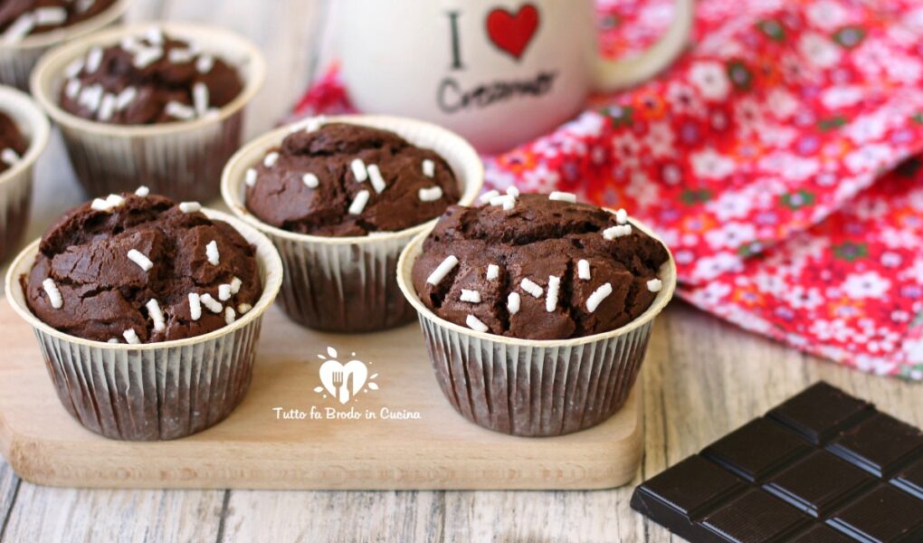 Muffin Al Cioccolato Soffici Tutto Fa Brodo In Cucina