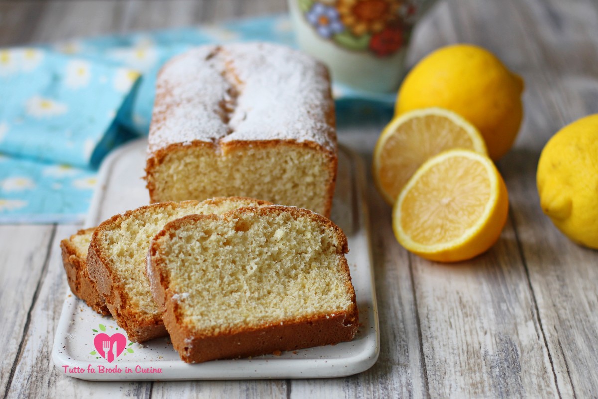 PLUMCAKE AL LIMONE SENZA BURRO E LATTE