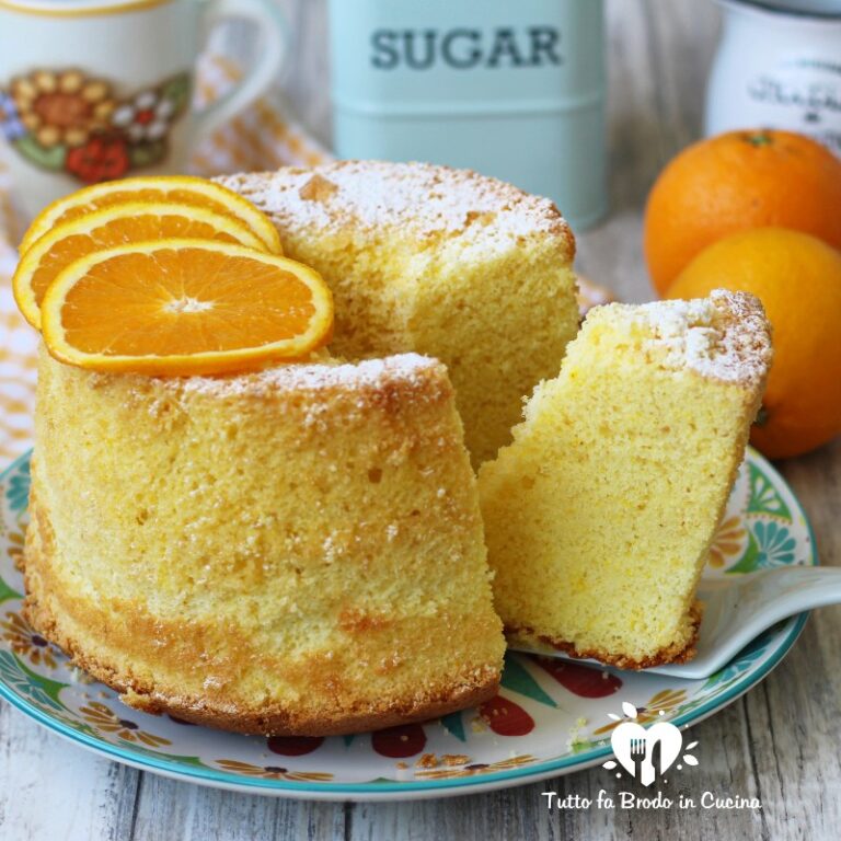 CHIFFON CAKE ALL'ARANCIA BIMBY Tutto fa Brodo in Cucina